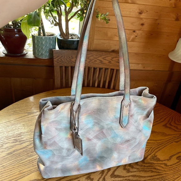 Aimee Kestenberg Multicolour Iridescent Suede Tote - Picture 1 of 15